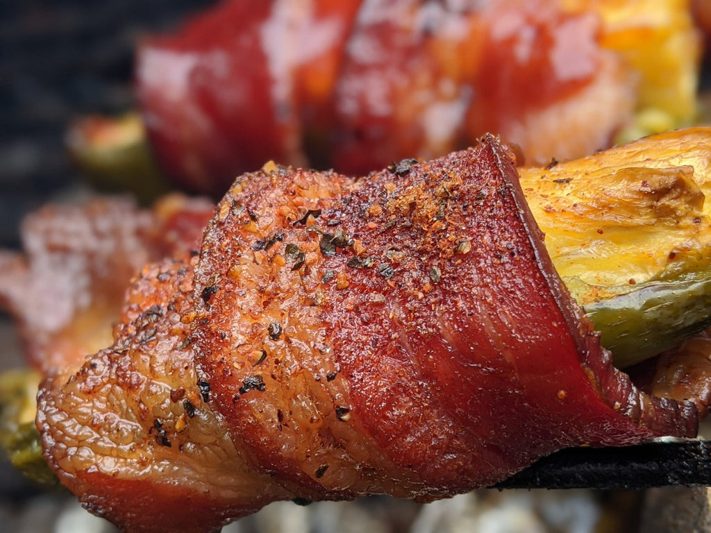 Bacon wrapped pineapple